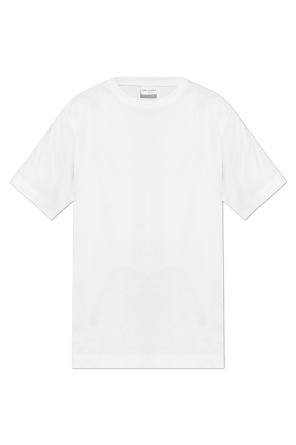 Tシャツ・カットソー JACQUEMUS White Fade Just Right Fit Handwritten Logo T-Shirt White T-shirt with logo patch Jacquemus - Vitkac AS